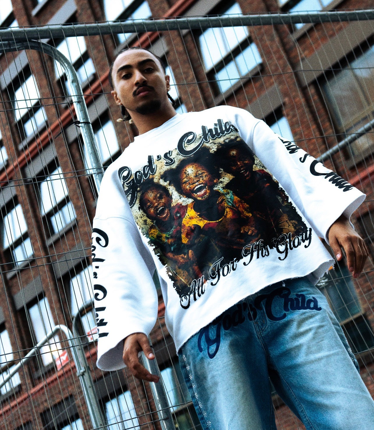 WHITE GOD’S CHILD CROPPED SHIRT