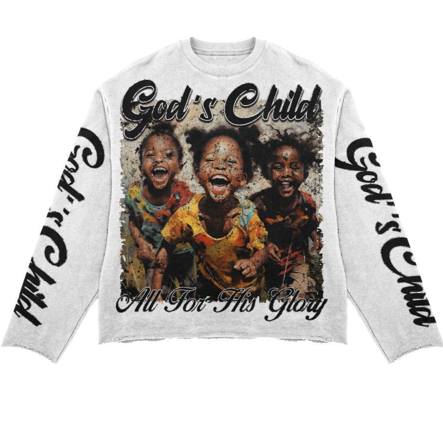 WHITE GOD’S CHILD CROPPED SHIRT