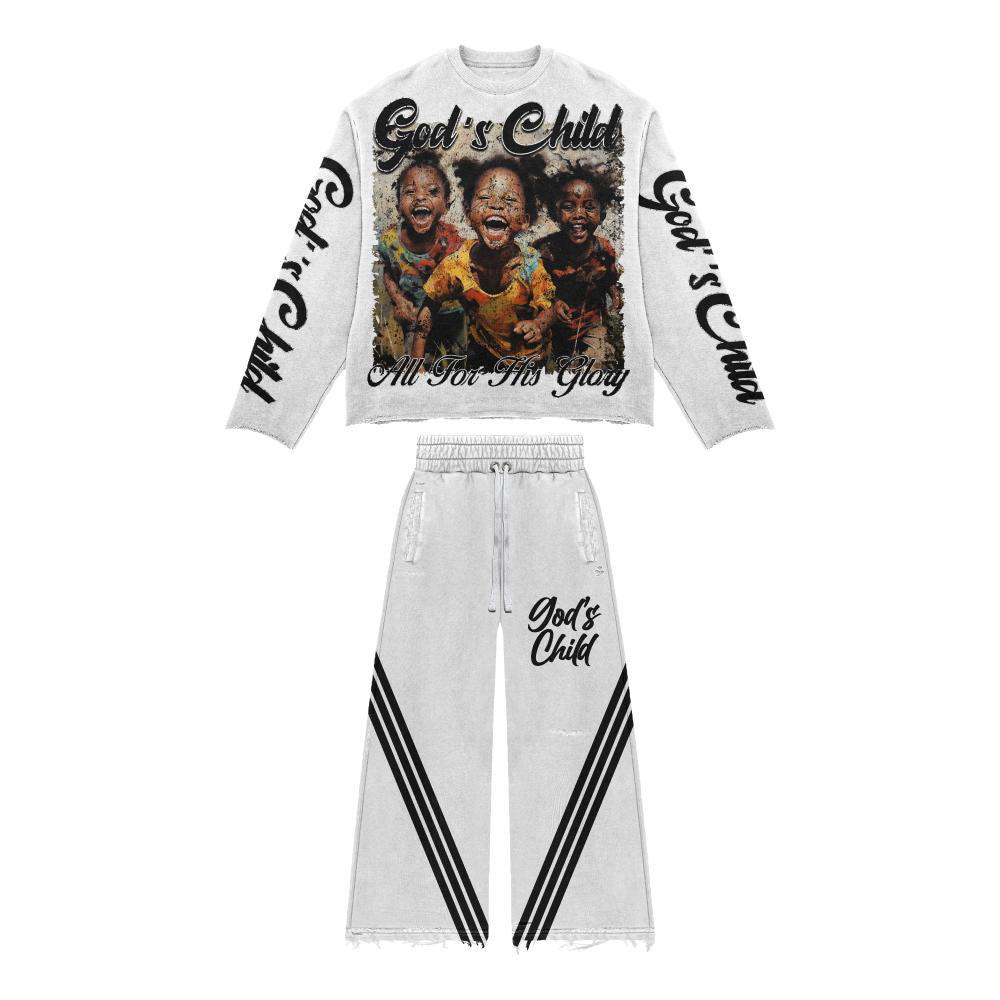 WHITE GOD’S CHILD CROPPED SHIRT