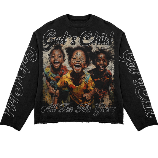 GOD’S CHILD CROPPED SHIRT