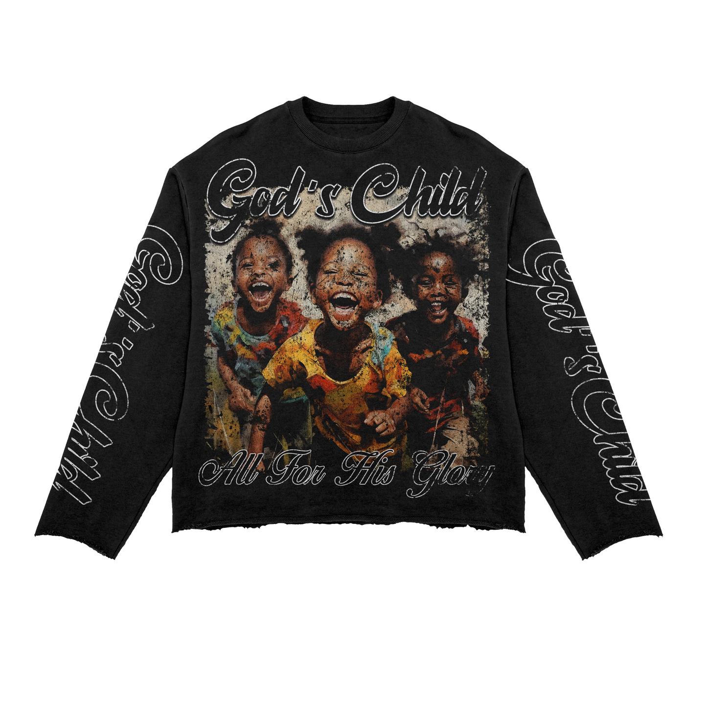 GOD’S CHILD CROPPED SHIRT