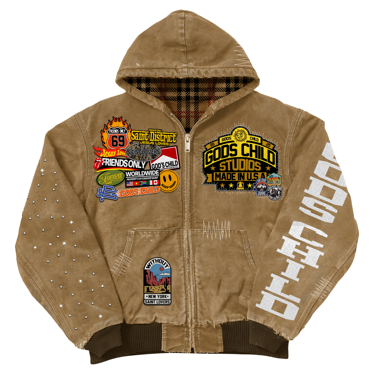 TAN CARHARTT GOD’S CHILD JACKET